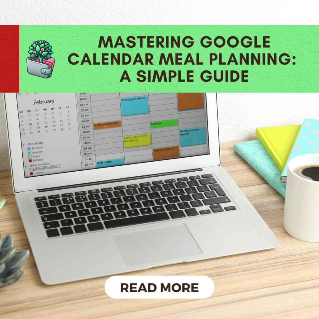 google calendar meal planning