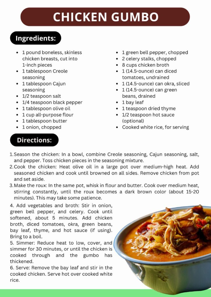 easy chicken gumbo recipe