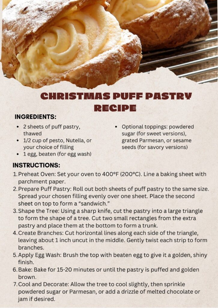 christmas puff pastry recipe
