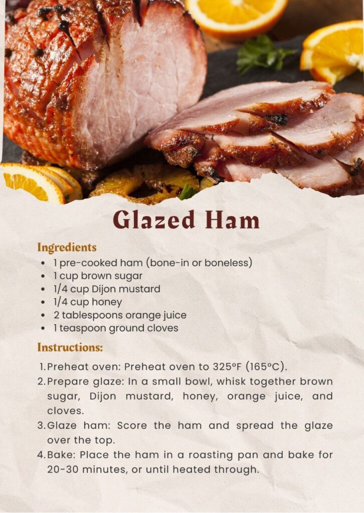 christmas dinner recipes glazed ham