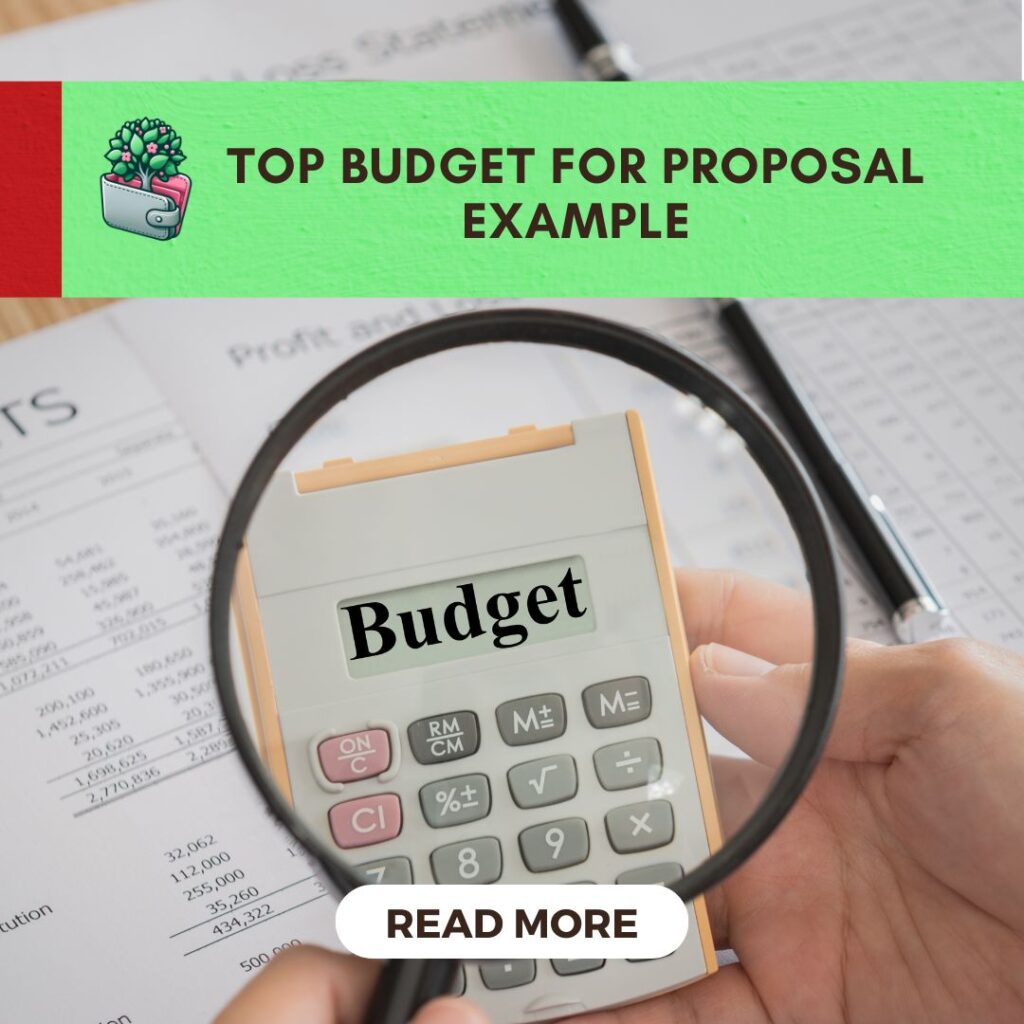 budget for proposal example